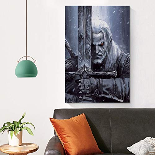 The Witcher 3 Wild Hunt 9 - Lienzo decorativo para pared (40 x 60 cm)