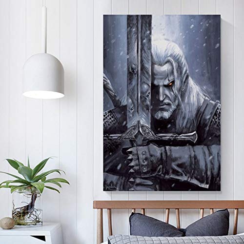 The Witcher 3 Wild Hunt 9 - Lienzo decorativo para pared (40 x 60 cm)