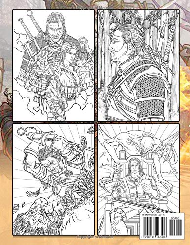 The Witcher Coloring Book: Enhanced edition for fan