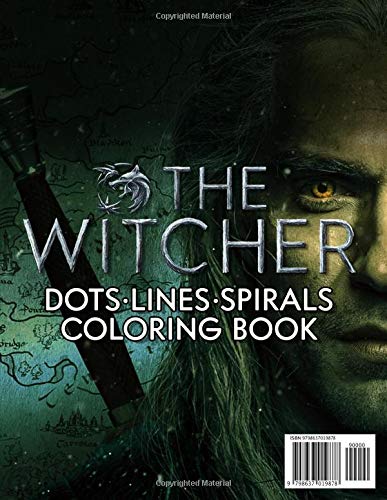 The Witcher Dots Lines Spirals Coloring Book: Wild Hunt