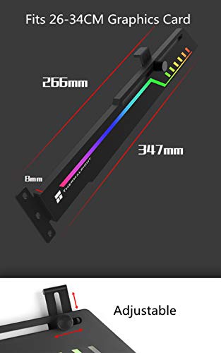 Thermalright ARGB Soporte Tarjeta Grafica, Soporte GPU Tarjeta De Video, Graphics Card Holder, 5V 3-Pin