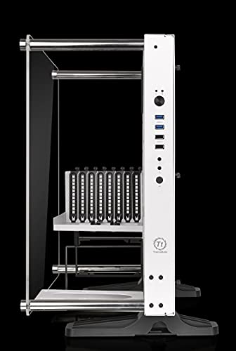 Thermaltake Core P3 TG - Caja de PC (Mid Tower, Wallmount, LCS Ready) Color Blanco (Snow)