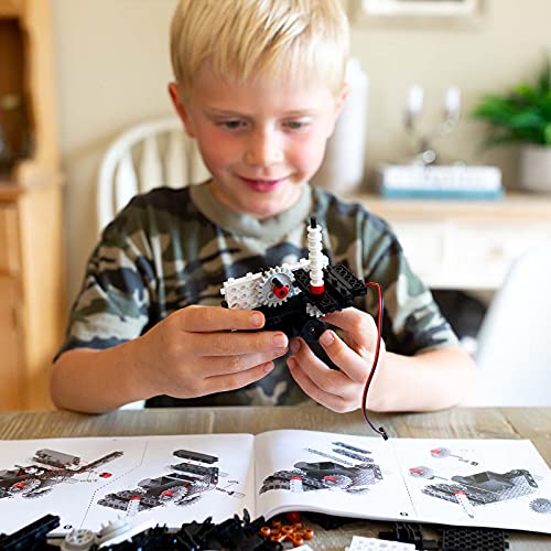 Think Gizmos Kit de Construcción de Vehículos Lunares Ingenious Machines – Juego de Montaje de Robóti-ca para Niños – Juguete RC con 4 Modelos – 2 Exploradores 1 Vehículo 1 Robot para Niños - TG801