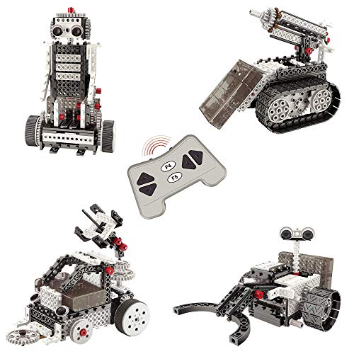 Think Gizmos Kit de Construcción de Vehículos Lunares Ingenious Machines – Juego de Montaje de Robóti-ca para Niños – Juguete RC con 4 Modelos – 2 Exploradores 1 Vehículo 1 Robot para Niños - TG801