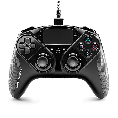 ThrustMaster - Eswap Pro Controller: Gamepad, El Versátil Mando Profesional Con Cable (Ps4 / Pc) + - Eswap Silver Color Pack, 7 Módulos Oficiales En Plata Y Negro Para El Eswap Pro Controller