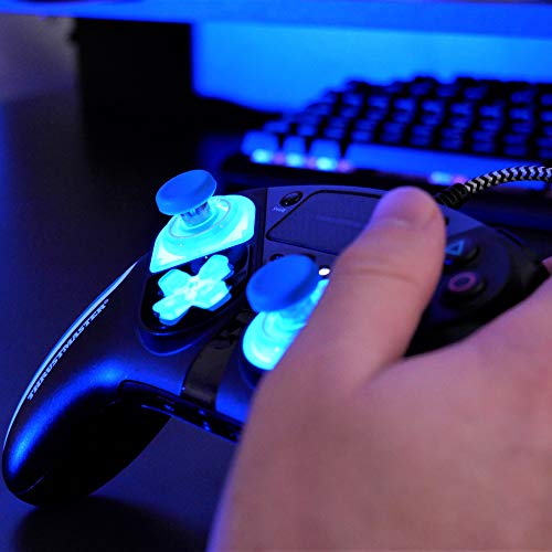 Thrustmaster - Thrustmaster eSwap Led Blue Crystal Pack (Playstation)