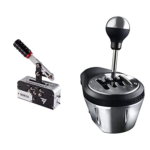Thrustmaster - TSS Freno de Mano Sparco Mod + Add-On (PS4, Xbox One, PC) + TH8A - Palanca de cambio, Multiplataforma, Cambio Manual y Secuencial