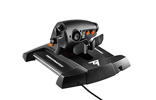 Thrustmaster - TWCS - Mando de potencia - PC - Tecnología S.M.A.R.T.(Sliding Motion Advanced Rail Tracks): 5 ejes + 14 botones + un hat switch Point of View de 8 direcciones
