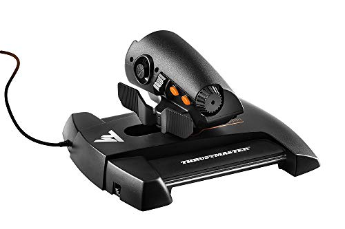 Thrustmaster - TWCS - Mando de potencia - PC - Tecnología S.M.A.R.T.(Sliding Motion Advanced Rail Tracks): 5 ejes + 14 botones + un hat switch Point of View de 8 direcciones