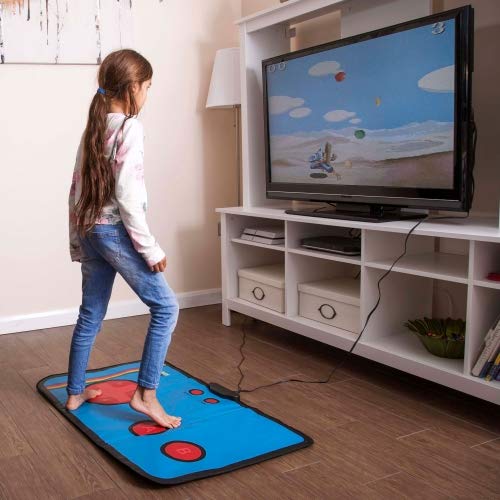 Thumbs Up!- ThumbsUp Alfombra de Juego Retro Gaming Mat - Incluye 200 Videojuegos Arcade, Multicolor (OR-RETMAT)