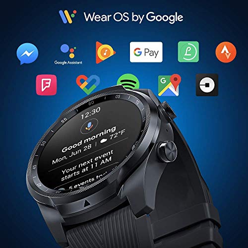 TicWatch Pro 4G / LTE Smartwatch PRO, 1G RAM 4GB Memoria, Monitoreo del sueño, Ejercicio y estado físico, Relojes deportivos, GPS integrado, NFC Google Pay
