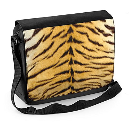 Tiger Skin Pattern Laptop Messenger Bag