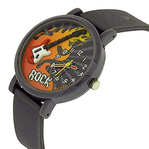 Tikkers Grey and Red ‘’Rock’’ 3D Dial Watch, Key Ring and Purse Set ATK1015