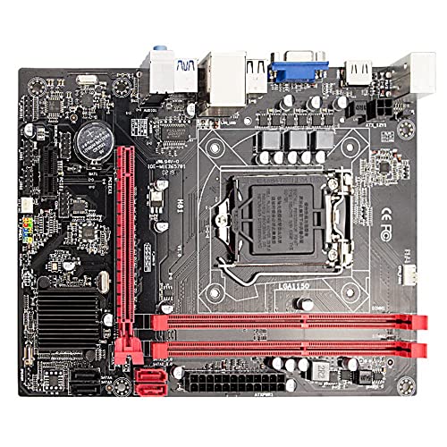 Timagebreze Placa Base H81 Placa Base de Computadora de Escritorio 1150 Pines Admite para 4Th Generation Core I3 I5 4130 4460 Set de Juego Placa Base