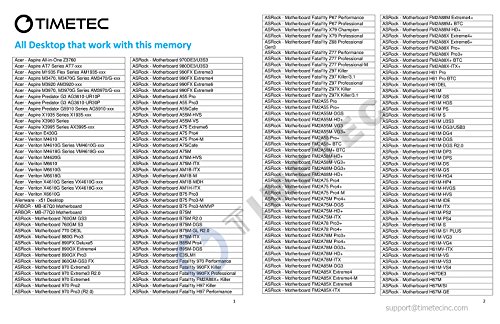 Timetec Hynix IC 16GB Kit (2x8GB) DDR3 1333MHz PC3-10600 Unbuffered Non-ECC 1.5V CL9 2Rx8 Dual Rank 240 Pin UDIMM PC Sobremesa Memoria Principal Module Upgrade