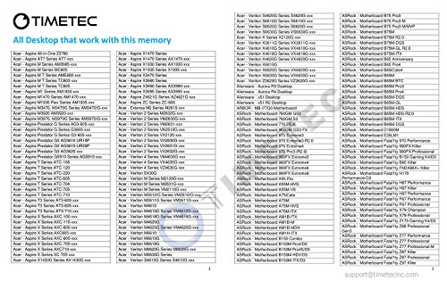 Timetec Hynix IC DDR3L 1600MHz PC3-12800 Unbuffered Non-ECC 1.35V CL11 2Rx8 Dual Rank 240 Pin UDIMM Pc sobremesa Memoria Principal Module Upgrade (4GB)