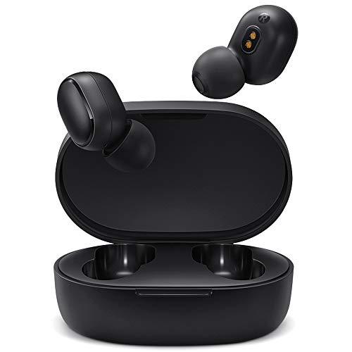 Timoom Xiaomi Redmi Airdots 2, Bluetooth 5.0 Auriculares Inalámbricos, Wireless Earbuds, Auriculares Estéreos Manos Libres con Micrófono, Impermeable IPX4, Estuche de Carga Magnét