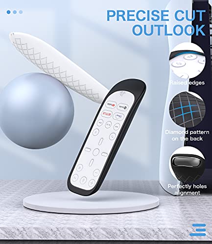 TiMOVO Fundas de Silicona para Mando a Distancia PS5, 2 PZS Protectores Antideslizantes Resistentes a Golpes Suciedad con Correas de Mano Cubierta para Control Remoto Playstation 5, Negro + Blanco