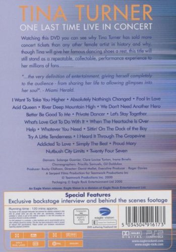 Tina Turner - One Last Time Live in Concert [DVD]