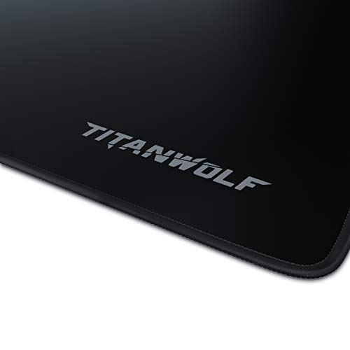 TITANWOLF - Alfombrilla de Ratón de Gran Tamaño 1200x600mm - Mouse Pad Gaming XXXL - para Precisión y Velocidad en Juegos - Antideslizante - Superficie de Tejido - para Teclado de PC y portátil