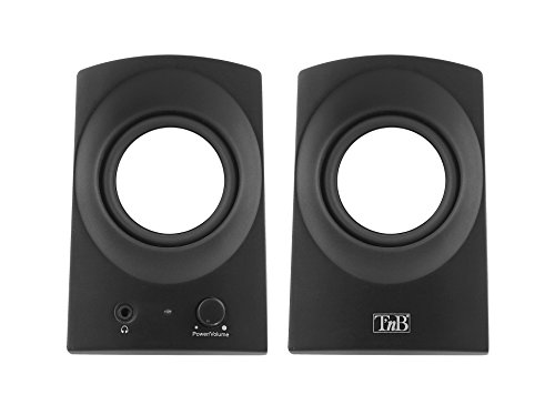 T'nB HPARK20WH Ark Series 2.0 - Altavoces para PC y Apple Mac, Color Blanco