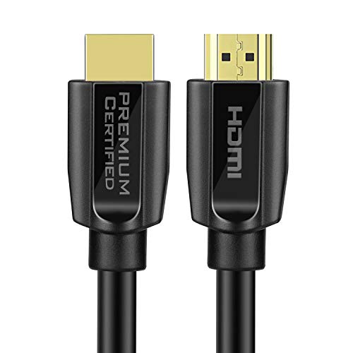 TNP Cable HDMI Premium con Certificación 4K Ultra HD HDR 10 18GBPs, HDMI 2.0, 4K 60Hz, Dolby Vision, Dolby Atmos, Conectores Chapados en Oro para 4K TV OLED, PS4 Pro, Xbox One X Monitor de Juegos 0,9m