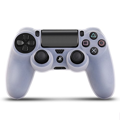 TNP PS4 / Slim/Pro - Juego de fundas para mando de Sony PlayStation 4 (silicona suave, incluye tapones para el pulgar antideslizantes y tachonados)