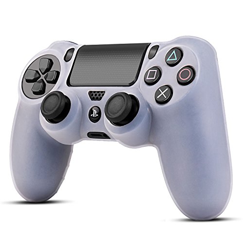 TNP PS4 / Slim/Pro - Juego de fundas para mando de Sony PlayStation 4 (silicona suave, incluye tapones para el pulgar antideslizantes y tachonados)