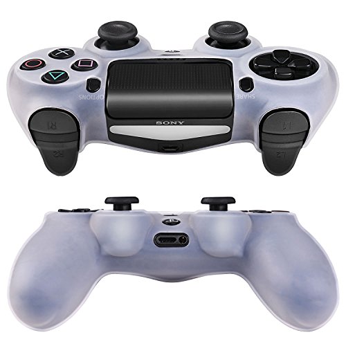 TNP PS4 / Slim/Pro - Juego de fundas para mando de Sony PlayStation 4 (silicona suave, incluye tapones para el pulgar antideslizantes y tachonados)