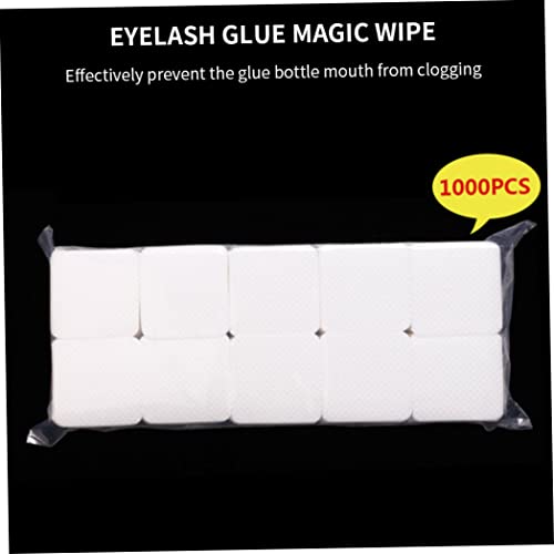 Toallitas De Algodón Pegamento Pegamento Removedor Pads Nails Art Polish Cleaner Hoja De Algodón 1000pcs Pestañas Y Adhesivos Falsos