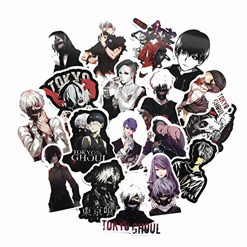 Tokyo Ghoul - Pegatinas adhesivas para ordenador portátil, impermeable, para decoración de equipaje sin forro, 52 unidades