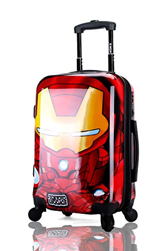 TOKYOTO - Maleta de Cabina Infantil Niños Equipaje de Mano Iron Boy, con Cargador USB, 8000mAh, 55x40x20 cm | Maleta Juvenil, Trolley de Viaje Ryanair, Easyjet | Maleta de Viaje Rígida