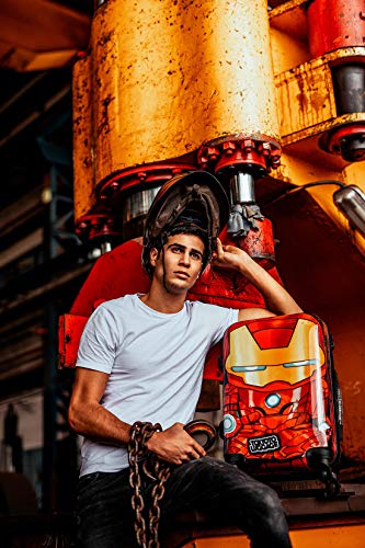 TOKYOTO - Maleta de Cabina Infantil Niños Equipaje de Mano Iron Boy, con Cargador USB, 8000mAh, 55x40x20 cm | Maleta Juvenil, Trolley de Viaje Ryanair, Easyjet | Maleta de Viaje Rígida