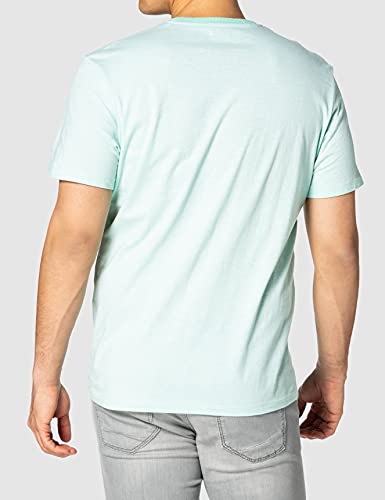 Tom Tailor 1025985 Print Camiseta, 26721 Lucite Green Fine Stripe - Juego de Mesa de Juguete, S para Hombre