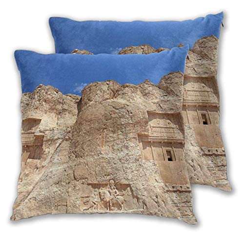 Tombs of The Kings - Funda de cojín con Cremallera para sofá, Dormitorio, decoración Diaria, Juego de 2