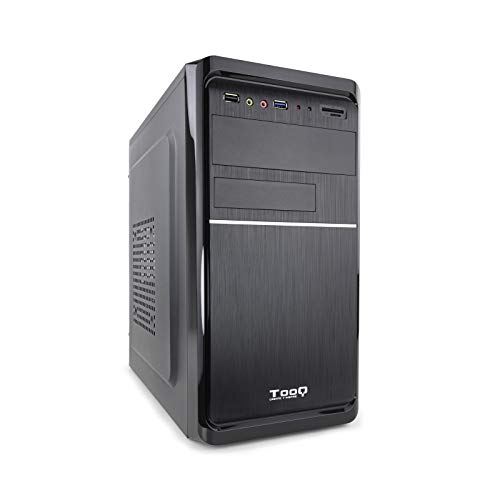 Tooq TQC-4735U3C-B - Caja minitorre, Micro-ATX (500W) Color Negro