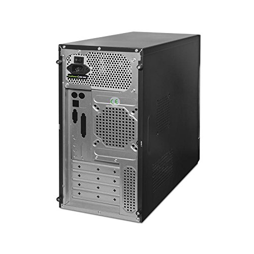 TooQ TQC-4765U3-B - Caja de Ordenador (microATX,con Fuente de 500 W, USB 3.0, Lector de Tarjetas Frontal) Color Negro