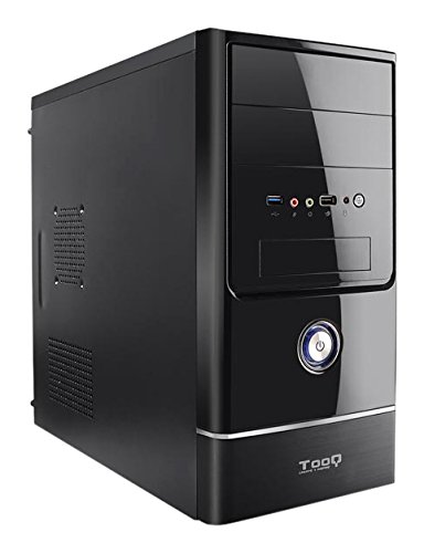 TooQ TQC-4765U3-B - Caja de Ordenador (microATX,con Fuente de 500 W, USB 3.0, Lector de Tarjetas Frontal) Color Negro