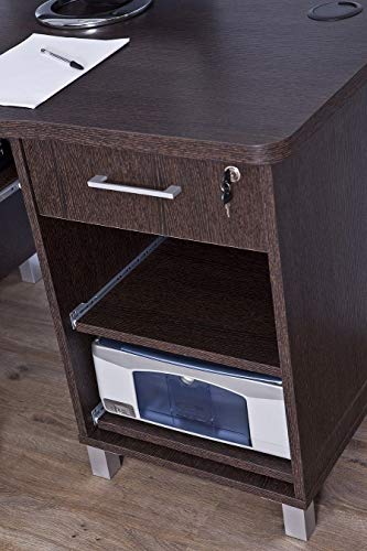 Top Kit | Mesa de Ordenador Barcelona 4035-135 x 74 x 67 | Wengué