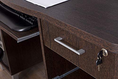 Top Kit | Mesa de Ordenador Barcelona 4035-135 x 74 x 67 | Wengué