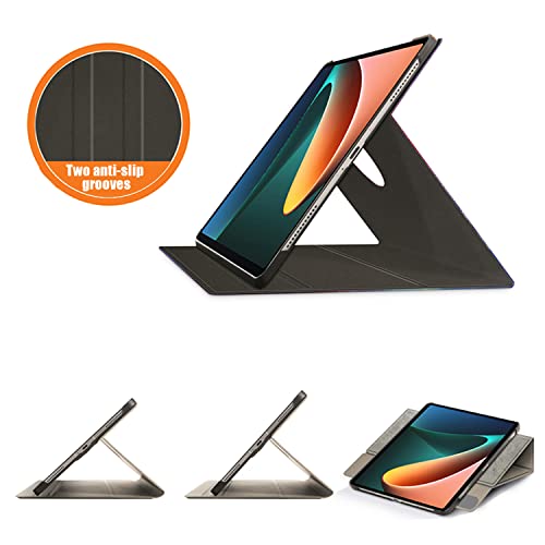 TOPCASE Estuche Giratorio 360º para Xiaomi Mi Pad 5/Mi Pad 5 Pro 11 Pulgadas 2021,Funda con Función Soporte y Portalápices y Auto Sueño/Estela,Galaxia
