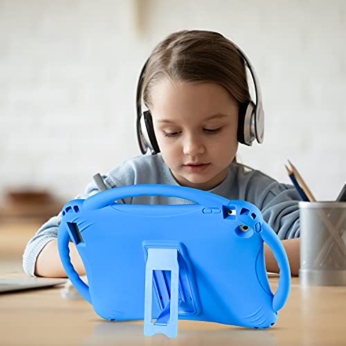 TopEsct iPad 2 Funda Niños Shock Proof Material silicona Lightweight Kids Protector Cover Case con Manija para Apple iPad 2, iPad 3,iPad 4(Azul)