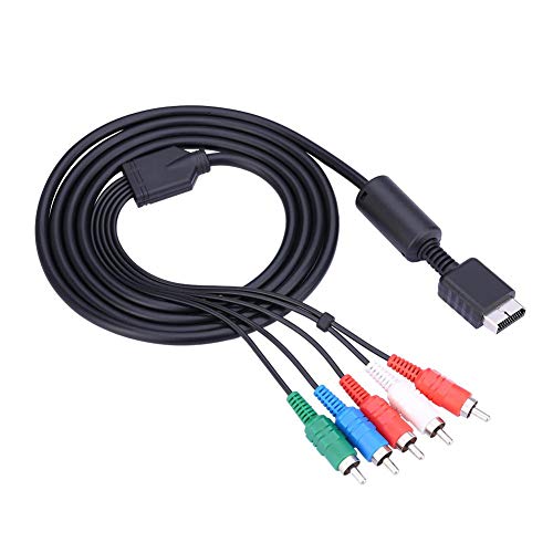 Topiky Cable de Audio/Video para Playstation, Cable de Salida AV múltiple a componente para Sistema de Juegos Sony PS2 PS3