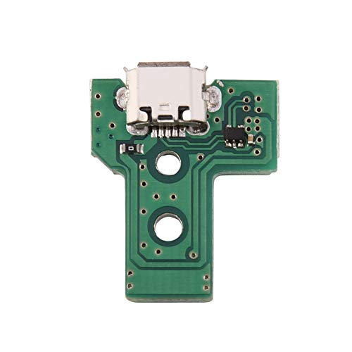Topiky Placa de Enchufe de Carga para Sony PS4, reemplazo de Piezas de reparación del Puerto de Carga USB para Sony Playstation 4 PS4 Game Controller
