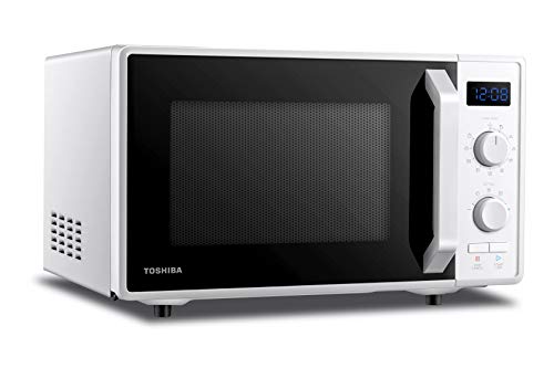 Toshiba MW2-AG23P (WH) - Horno de microondas con grill y cocción combinada, 23 L, 8 menús fáciles, plato giratorio con memoria de posición, 900 W, grill 1050 W, 48,5 x 40,3 x 29,6 cm, blanco