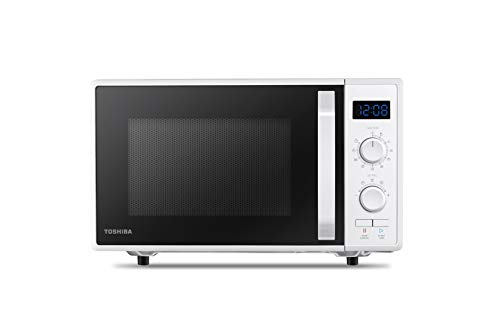 Toshiba MW2-AG23P (WH) - Horno de microondas con grill y cocción combinada, 23 L, 8 menús fáciles, plato giratorio con memoria de posición, 900 W, grill 1050 W, 48,5 x 40,3 x 29,6 cm, blanco