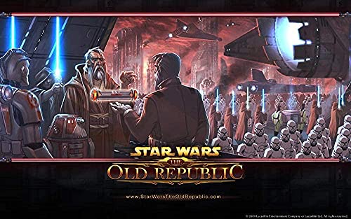 TOSSPER Puzzles para Adultos Puzzles 1000 Habitaciones para niños Adultos Star Wars The Old Republic Coruscant Treaty Jigsaw Puzzle Paper Puzzle38x26cm