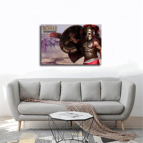 Total War Rome II - Póster de lona para decoración de dormitorio, paisaje, oficina, habitación, decoración, regalo, 40 x 60 cm