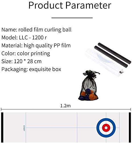 TourKing Juego de curling para familia, adultos y niños. Adictivo y divertido juego de equipo, rápido y fácil de configurar, compacto para almacenamiento y viajes