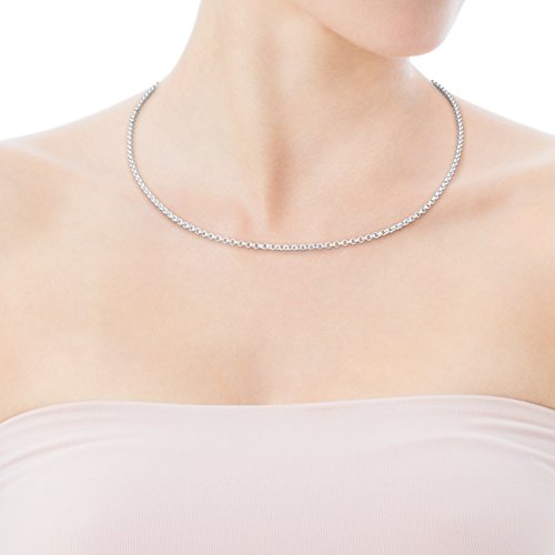 TOUS Collar Mujer, Gargantilla en plata de Primera Ley - Largo 45 cm Título